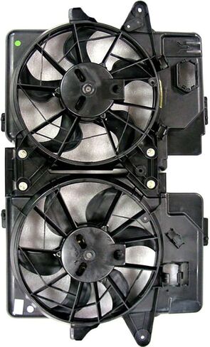 Dual Radiator and Condenser Fan Assembly Replaces# CF15063, 620165 for Ford Escape 2.5L 2009 2010 2011 2012, for Mercury Mariner 2.3L 2007 2008, for Mariner 2.5L 2009 2010, (1x) in Saudi Arabia