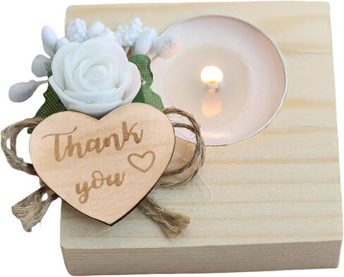 مجموعة مكونة من 50 قطعة من حاملات الشموع الخشبية، هدايا ضيوف حفلات الزفاف البوهيمية، شموع حفلات عيد الميلاد، هدايا ضيوف الأطفال، هدايا حفلات أعياد الميلاد الريفية. (عبوة من 50 قطعة، بني فاتح) in Kuwait