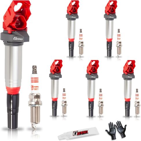 مجموعة مطورة من 6 ملفات إشعال متوافقة مع BMW 128i 323i 325i 328i 328Xi 325i 325Xi 330i 525i 530i 530Xi X3 X5 Z4 2.5L 3.0L 2.5 3.0 V6 يستبدل UF667 in Kuwait