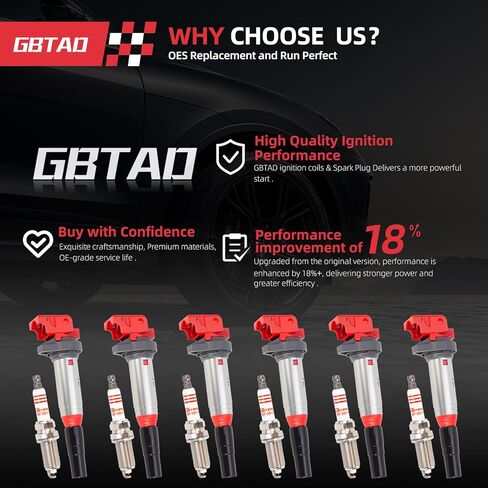 مجموعة مطورة من 6 ملفات إشعال متوافقة مع BMW 128i 323i 325i 328i 328Xi 325i 325Xi 330i 525i 530i 530Xi X3 X5 Z4 2.5L 3.0L 2.5 3.0 V6 يستبدل UF667 in Kuwait