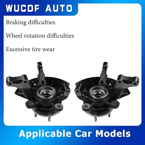 2Pcs Front Left and Right Steering Knuckle Bearing Hub Assembly 698-405 698-404 LK015 LK016 For Ford Escape 2005-2012 For Mazda Tribute 2005-2011 For Mercury Mariner 2005-2011 in Kuwait