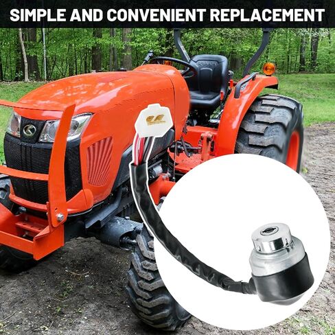 52200-41210 أسطوانة قفل مفتاح الإشعال، بديلة لجرار Kubota M4900 M5700 M6800 M8200 M9000 M95SH M95SDS، يستبدل 52200-41212 in Saudi Arabia