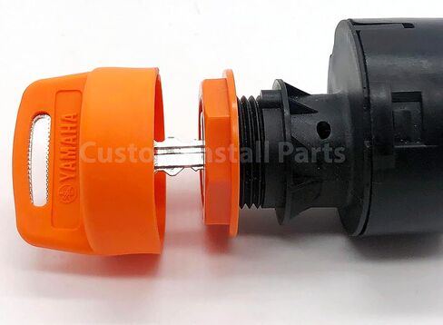 Orange Ignition Key Switch Cover Cap Silicone Rubber & Plastic Nut for ATVs and Side-by-Sides Replaces 5UG-H2510-00 Compatilbe with Yamaha Rhino Wolverine Viking in Saudi Arabia