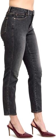 Judy Blue Women's Mid Rise Tummy Control Comfort Slim Fit Jeans in Saudi Arabia