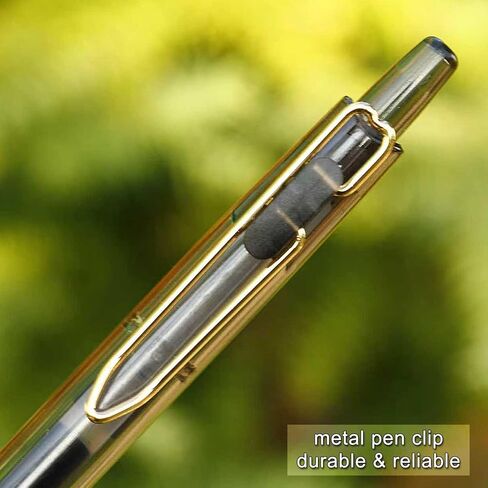 قلم جل فائق الدقة مقاس 0.4 مم - حبر أسود سريع الجفاف وكرة دوارة خالية من التلطخ للكتابة الدقيقة، عدد 8 (درجة احترافية، مثالي للامتحانات والاستخدام المكتبي) in Kuwait