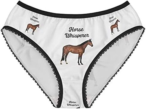 Horse Whisperer Panties, Horse Whisperer Underwear, Briefs, Cotton Briefs, Funny Underwear, Panties For Women in Kuwait