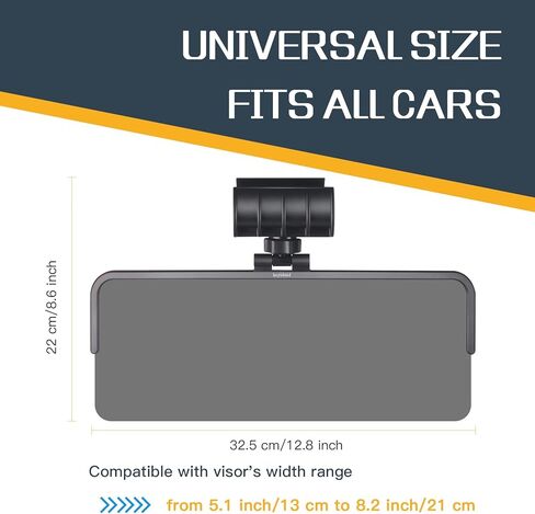 موسع واقي الشمس للسيارة، وصلة حاجب السيارة المستقطبة المضادة للوهج مع عدسة كتلة للأشعة فوق البنفسجية، مانع عالمي للشمس قابل للتعديل، يحمي من وهج الشمس والعمى الثلجي لسيارات الدفع الرباعي والشاحنات وسيدان in Kuwait