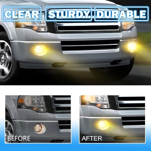 Fog Lights Assembly Compatible with 2007-2013 Ford Expedition / 2008-2011 Ford Ranger Front Bumper Driving Fog Lamps Replacement Halogen Lights Clear Lens in Saudi Arabia