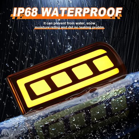 LED Front Bumper Fog Lamps for Toyota 4Runner 1999 2000 2001 2002, Fog Lights with Full White Daytime Running Light DRL, Amber Sequential Turn Signal, Replaces# 81520-35250 81510-35260, 2PCS in Kuwait