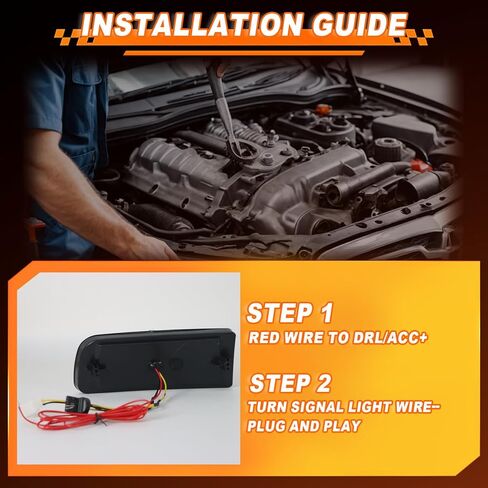 LED Front Bumper Fog Lamps for Toyota 4Runner 1999 2000 2001 2002, Fog Lights with Full White Daytime Running Light DRL, Amber Sequential Turn Signal, Replaces# 81520-35250 81510-35260, 2PCS in Kuwait