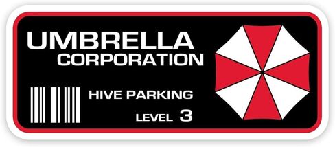 ملصق من الفينيل لوقوف السيارات من شركة Vol Resident Evil Umbrella Corp | ملصق | 2 "× 5" in Saudi Arabia