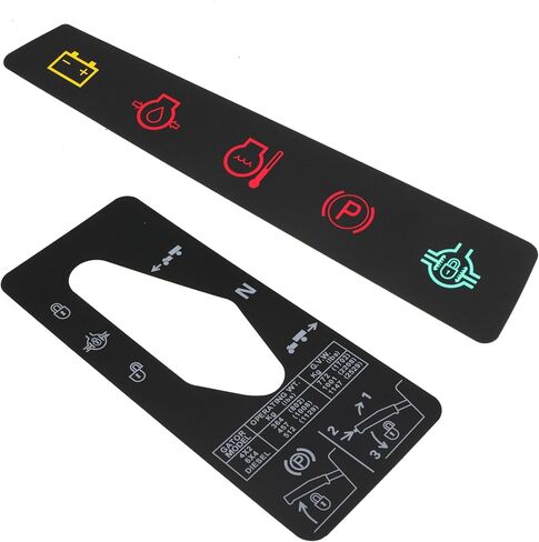M117670 Dash Panel Decal Instrument Panel Indicator Label and M127539 Shift Quadrant Label for Jo-hn Deere 4X2 6X4 Gator Utility Vehicle in Kuwait