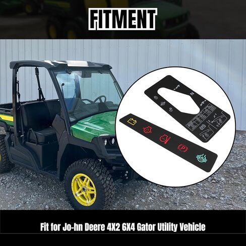 M117670 Dash Panel Decal Instrument Panel Indicator Label and M127539 Shift Quadrant Label for Jo-hn Deere 4X2 6X4 Gator Utility Vehicle in Kuwait