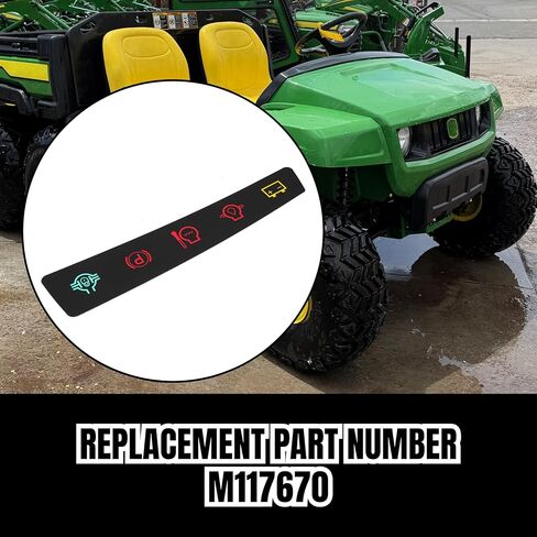 M117670 Dash Panel Decal Instrument Panel Indicator Label and M127539 Shift Quadrant Label for Jo-hn Deere 4X2 6X4 Gator Utility Vehicle in Kuwait
