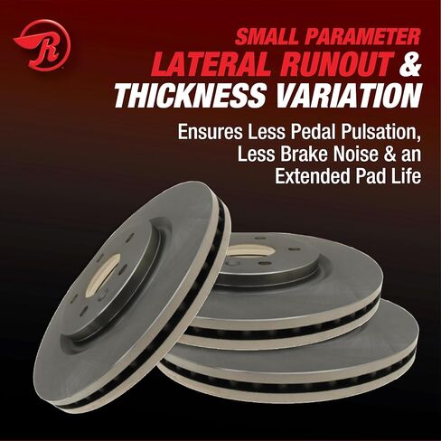 Raybestos R-Line Automotive Replacement Rear Disc Brake Rotor for Select Ford Explorer/Taurus/Flex/Police, Lincoln MKS/MKT (680983R) in Saudi Arabia