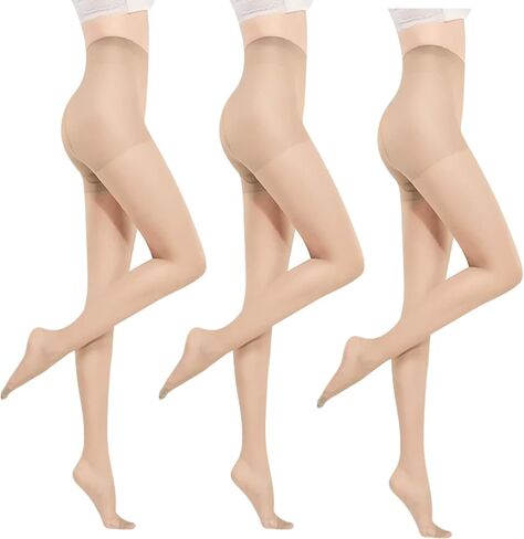 Women's Sheer Tights 20D，High Waist Control Top Pantyhose with Reinforced Toes in Saudi Arabia