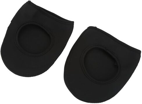 Cycling Shoe Toe Covers – Warm & Reusable Half Foot Overshoes for Road & Mountain Bike, Fits Men & Women (Black, US 7-10, 6.3x5.7in,)‌(Black) in Kuwait