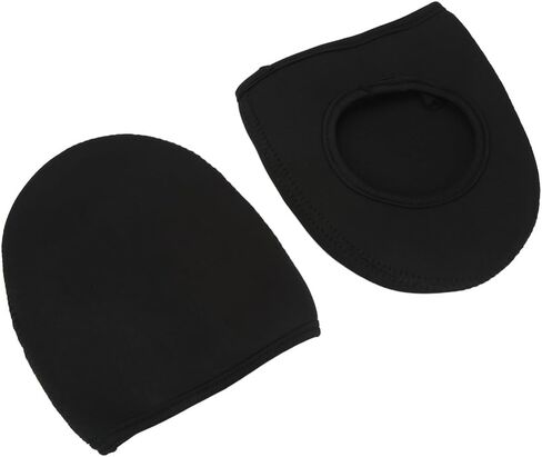 Cycling Shoe Toe Covers – Warm & Reusable Half Foot Overshoes for Road & Mountain Bike, Fits Men & Women (Black, US 7-10, 6.3x5.7in,)‌(Black) in Kuwait