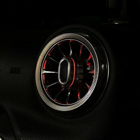 MAIKER 32 Color LED Atmosphere Light Air Vent LED Ambient Light Turbine Outlets Lamp Compatible with 2011-2017 Jeep Wrangler JK JKU-4pcs in Saudi Arabia