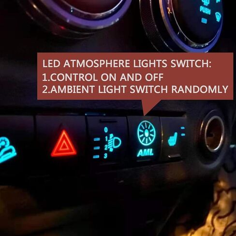 MAIKER 32 Color LED Atmosphere Light Air Vent LED Ambient Light Turbine Outlets Lamp Compatible with 2011-2017 Jeep Wrangler JK JKU-4pcs in Saudi Arabia