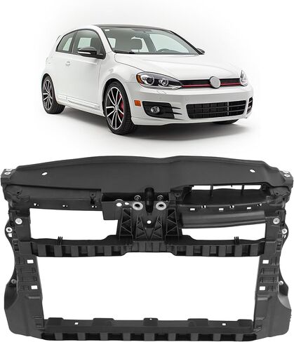 دعم الرادياتير متوافق مع 2010-2014 Volkswagen Jetta 4-Door GTI Golf باستثناء استبدال العربة لVW1225131 5K0805588G الصلب والبلاستيك الكهربائي الأسود يتصاعد المبرد in Saudi Arabia
