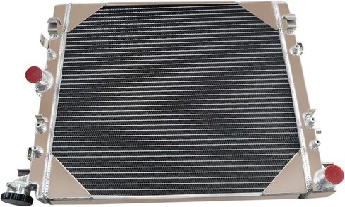 ALLOYWORKS Aluminum Radiator for 2007-2015 Jeep Wrangler JK Radiator 3.6L 3.8L V6 GAS Crossflow Radiator, OEM CC2957, 68143886AA, 1 Row Core Full Aluminum Radiators, Only for Manual in Saudi Arabia