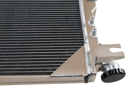ALLOYWORKS Aluminum Radiator for 2007-2015 Jeep Wrangler JK Radiator 3.6L 3.8L V6 GAS Crossflow Radiator, OEM CC2957, 68143886AA, 1 Row Core Full Aluminum Radiators, Only for Manual in Saudi Arabia