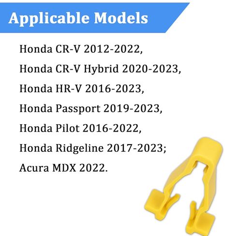 90601-SMG-003 مشابك تركيب قوس العجلة 35 قطعة - متوافقة مع Honda CR-V وHR-V وPassport وPilot وRidgeline وAcura MDX 2012-On - استبدال مشابك تثبيت القوالب الخارجية in Kuwait