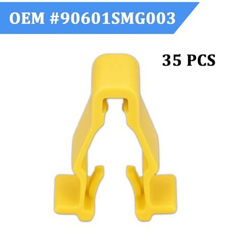 90601-SMG-003 مشابك تركيب قوس العجلة 35 قطعة - متوافقة مع Honda CR-V وHR-V وPassport وPilot وRidgeline وAcura MDX 2012-On - استبدال مشابك تثبيت القوالب الخارجية in Kuwait