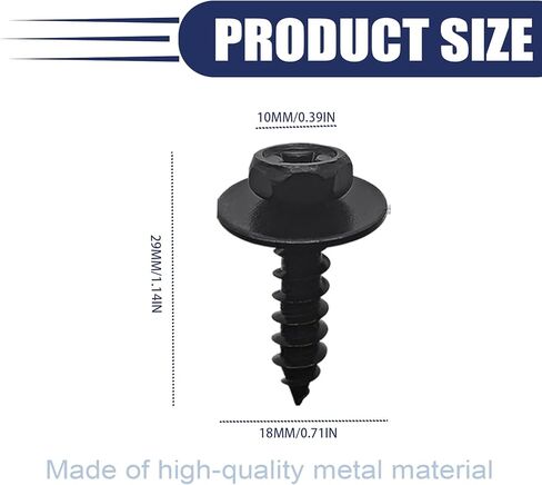 20PCS Bumper Cover Splash Shield Screw Bolt, Compatible with Toyota Lexus 2017-2021 C-HR 2002-2021 Camry 2013-2021 Toyota Avalon 2010-2021 GX460 2003-2009 GX470, Replaces 90159-60477 in Kuwait