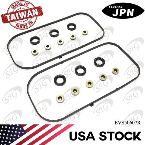 Engine Valve Cover Gasket Compatible with Acura & Honda & Saturn Model MDX & RL & TL & Accord & Odyssey & Pilot & Ridgeline & Vue with Engine Base 3.0L 3.2L 3.5L V6 3.7L V6 (Rep# VS50607R) - EVS50607R in Kuwait
