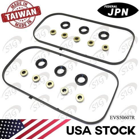 Engine Valve Cover Gasket Compatible with Acura & Honda & Saturn Model MDX & RL & TL & Accord & Odyssey & Pilot & Ridgeline & Vue with Engine Base 3.0L 3.2L 3.5L V6 3.7L V6 (Rep# VS50607R) - EVS50607R in Kuwait