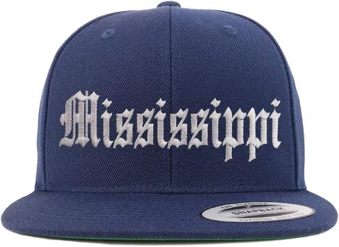 Trendy Apparel Shop Mississippi State Old English Embroidered Flatbill Snapback in Saudi Arabia