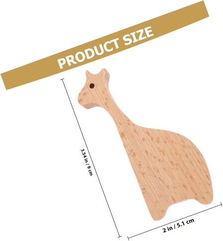 Giraffe Wooden Drawer Pull Handle Solid Beech Wood Animal Cabinet Knobs Decorative Cupboard Handles for ’ Room Furniture Nursery Dresser Accents with Screws in Kuwait