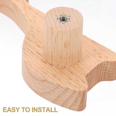 Giraffe Wooden Drawer Pull Handle Solid Beech Wood Animal Cabinet Knobs Decorative Cupboard Handles for ’ Room Furniture Nursery Dresser Accents with Screws in Kuwait