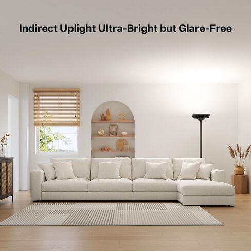 Homelist The Brightest Indirect Lighting Floor Lamp, 500W 40000LM Super Bright Floor Lamp for Dark Room, No Glare Standing Lamp for Livingroom, Design Room, Painting Room, Open Spaces, Reading & Work in Saudi Arabia