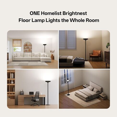 Homelist The Brightest Indirect Lighting Floor Lamp, 500W 40000LM Super Bright Floor Lamp for Dark Room, No Glare Standing Lamp for Livingroom, Design Room, Painting Room, Open Spaces, Reading & Work in Saudi Arabia