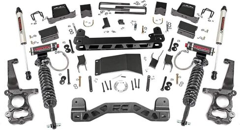 Rough Country 6" Lift Kit w/M1 Struts for 2015-2020 Ford F-150 4WD - 55740 in Saudi Arabia