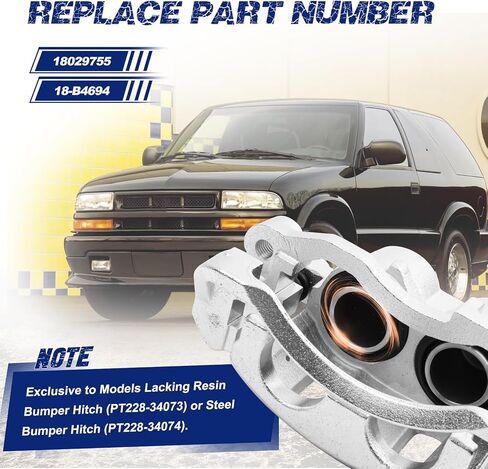 Front Right Brake Caliper Compatible with Chevrolet Blazer S10 / GMC Jimmy Sonoma/Isuzu Hombre/Oldsmobile Bravada # 18029755, 18-B4694 in Saudi Arabia