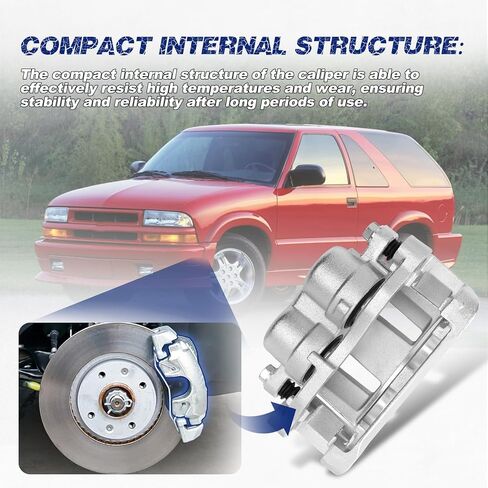 Front Right Brake Caliper Compatible with Chevrolet Blazer S10 / GMC Jimmy Sonoma/Isuzu Hombre/Oldsmobile Bravada # 18029755, 18-B4694 in Saudi Arabia