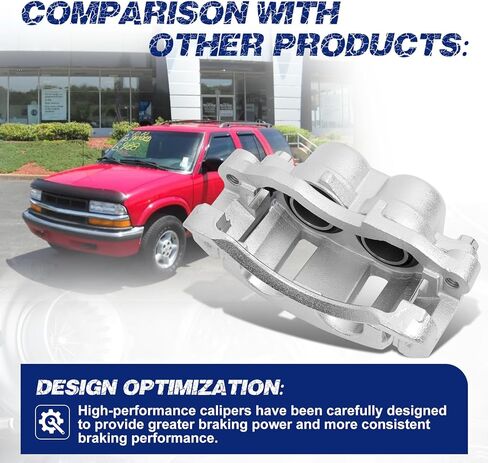 Front Right Brake Caliper Compatible with Chevrolet Blazer S10 / GMC Jimmy Sonoma/Isuzu Hombre/Oldsmobile Bravada # 18029755, 18-B4694 in Saudi Arabia