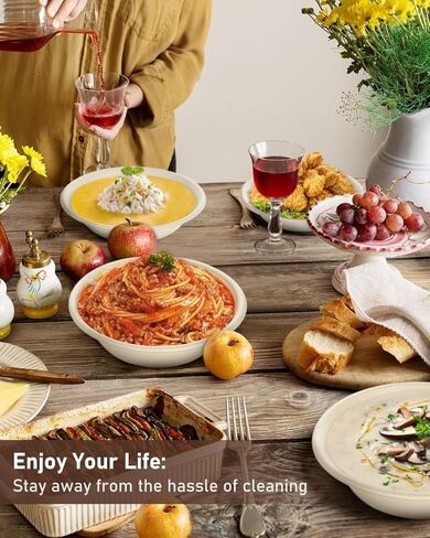 Paper Bowls 110 Pack 32oz Disposable Bowls, Heavy Duty Compostable Bowls, Eco-Friendly Biodegradable Bowl, Large Paper Bowls Bulk for Hot Soup, Salad, Party (White) in Kuwait