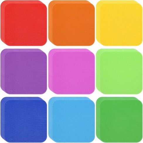 45 Pcs Carpet Dots for Classroom,Carpet Spots Markers,Carpets Circles for Classroom Sitting,10 Cm/3.94 in Nylon Carpets Spot Circles Markers for Classrooms Floor Organization, Circle Time in Saudi Arabia