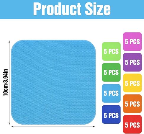 45 Pcs Carpet Dots for Classroom,Carpet Spots Markers,Carpets Circles for Classroom Sitting,10 Cm/3.94 in Nylon Carpets Spot Circles Markers for Classrooms Floor Organization, Circle Time in Saudi Arabia