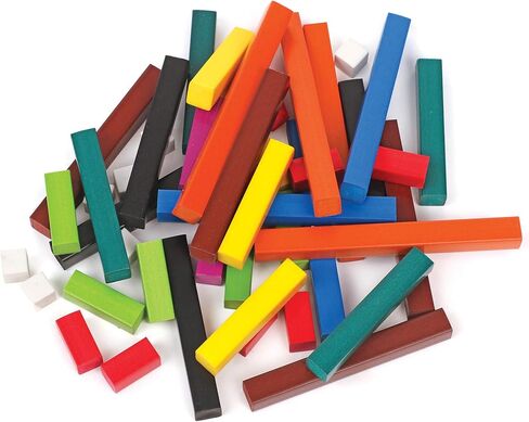 Cuisenaire Rods Kit for Fractions, Wood, Grades 4-6 (12 Trays, 1 Set of Overhead Rods, and Book) in Saudi Arabia
