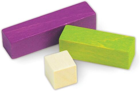 Cuisenaire Rods Kit for Fractions, Wood, Grades 4-6 (12 Trays, 1 Set of Overhead Rods, and Book) in Saudi Arabia