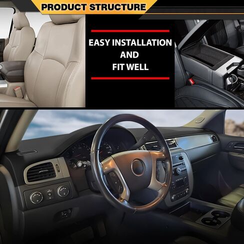 Dash Cover Cap Compatible with 2007-2014 Chevy Tahoe Avalanche Suburban Yukon 2007-2014/2007-2013 Silverado LTZ GMC Sierra SLT TPE Material in Saudi Arabia