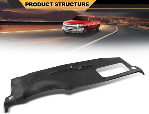 Dash Cover Cap Compatible with 2007-2014 Chevy Tahoe Avalanche Suburban Yukon 2007-2014/2007-2013 Silverado LTZ GMC Sierra SLT TPE Material in Saudi Arabia