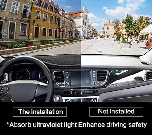 غطاء لوحة القيادة داش حصيرة لفورد ايدج 2007-2014 غطاء لوحة القيادة حصيرة الشمس الظل حماية السجاد المضادة للوهج in Kuwait