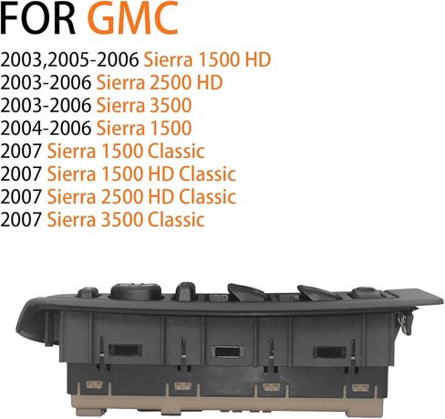 15883320 Master Power Window Switch &Bezel for 2003-2007 Chevy Avalanche Silverado Suburban Tahoe GMC Yukon Sierra, Cadillac Escalade# 920-020 in Kuwait